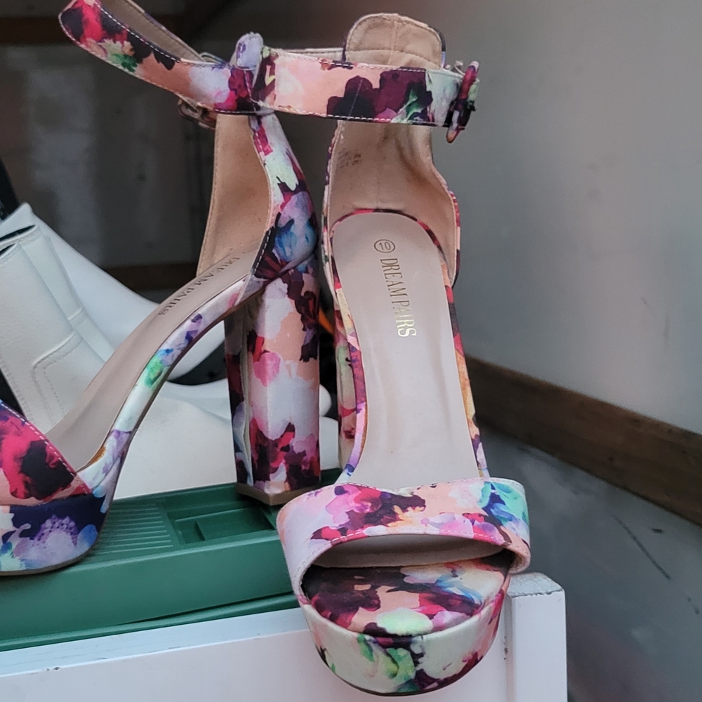 Dream Pairs Pink and Purple Stiletto Heels